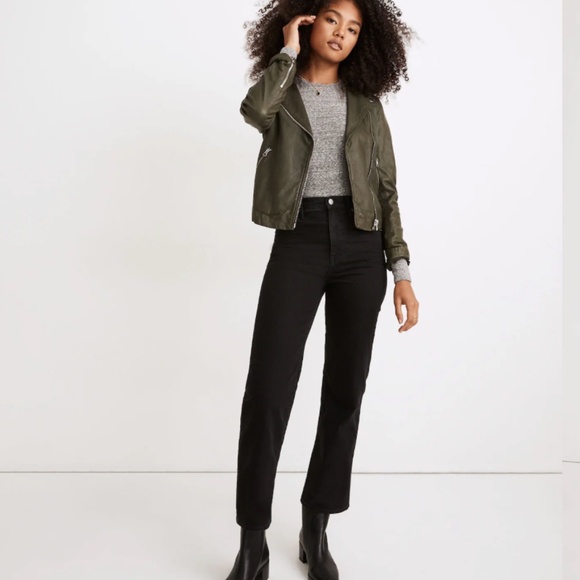 Madewell Slim High Rise Wide-Leg Crop Jeans in Lunar Wash Size 26 - Picture 1 of 10